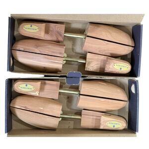 Nordstrom Men’s Size XL 2 Pair of Cedar Wood Shoe Trees Stretchers Adjustable
